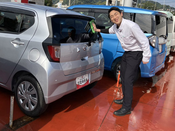 洗車の様子